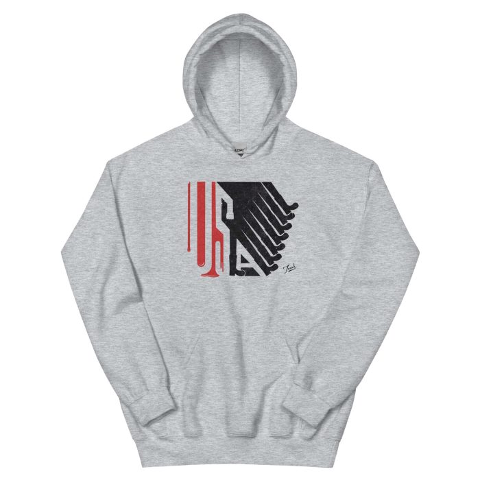 GARY TAXALI "ALL LOUD ON THE WESTERN FRONT" Unisex Hoodie - artist designed clothing by Canadian artist Gary Taxali