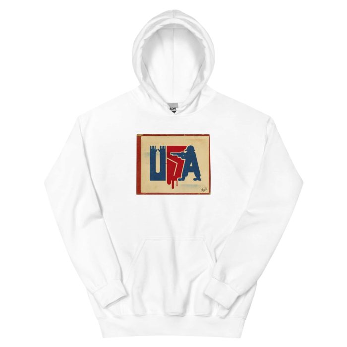 unisex-heavy-blend-hoodie-white-front-6976b1333c11c.jpg GARY TAXALI "STICK UP" UNISEX HOODIE - artist designed clothing by Gary Taxali