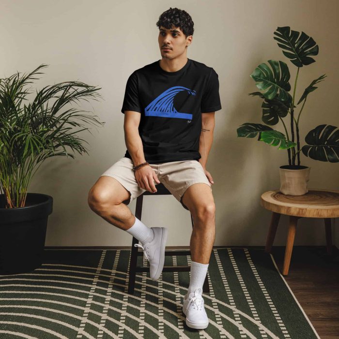 unisex-staple-eco-t-shirt-black-front-66d482c5d5d1c.jpg “Gary Taxali “Wave” Unisex staple eco t-shirt - art fashion by Gary Taxali
