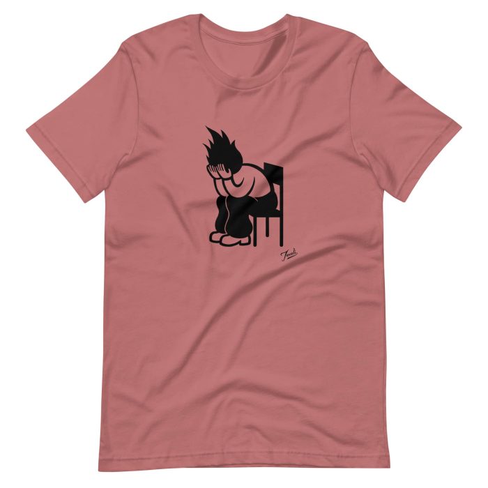 "Fire Chair" Unisex Gary Taxali t-shirt - art fashion by Gary Taxali