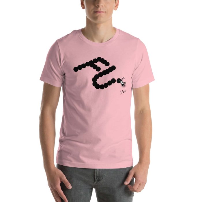 unisex-staple-t-shirt-pink-front-65529f44eac3e.jpg "F U" Unisex Gary Taxali t-shirt - pop art apparel by Canadian artist Gary Taxali