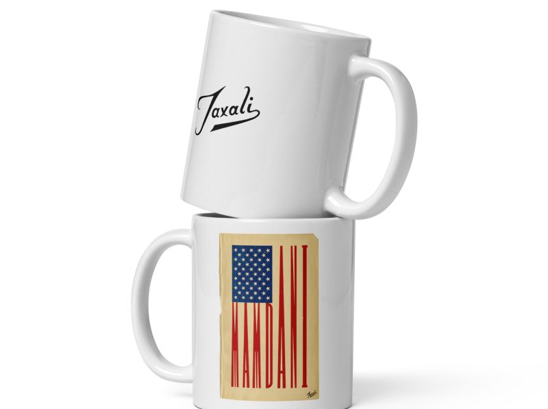 GARY TAXALI "MAMDANI FLAG" MUG