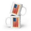"Kamala Mug" white glossy mug - art gift by Canadian artist Gary Taxali