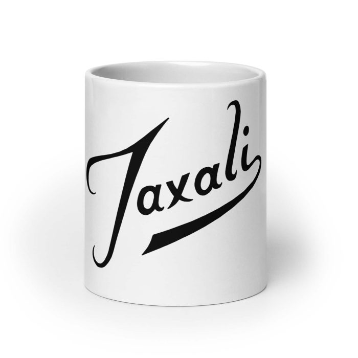white-glossy-mug-white-20-oz-front-view-6766f14749b19.jpg “Coffee Mishap” Gary Taxali Glossy Mug - art fashion by Gary Taxali