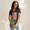 “Gary Taxali “Kamala Flag” Women’s relaxed v-neck t-shirt - pop art apparel by Gary Taxali