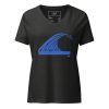 Gary Taxali “Wave” Women’s relaxed v-neck t-shirt - art fashion by Canadian artist Gary Taxali