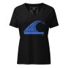 Gary Taxali “Wave” Women’s relaxed v-neck t-shirt - art fashion by Canadian artist Gary Taxali
