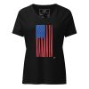 Gary Taxali “Kamala Flag Simple Graphic” Women’s relaxed v-neck t-shirt - artist designed clothing by Gary Taxali