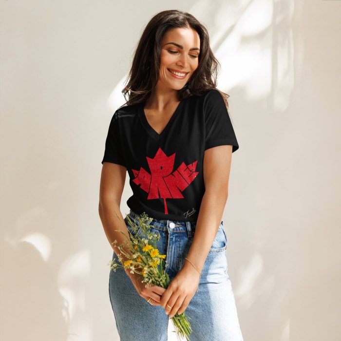 GARY TAXALI “CARNEY” WOMEN’S RELAXED V-NECK T-SHIRT - art fashion by Gary Taxali