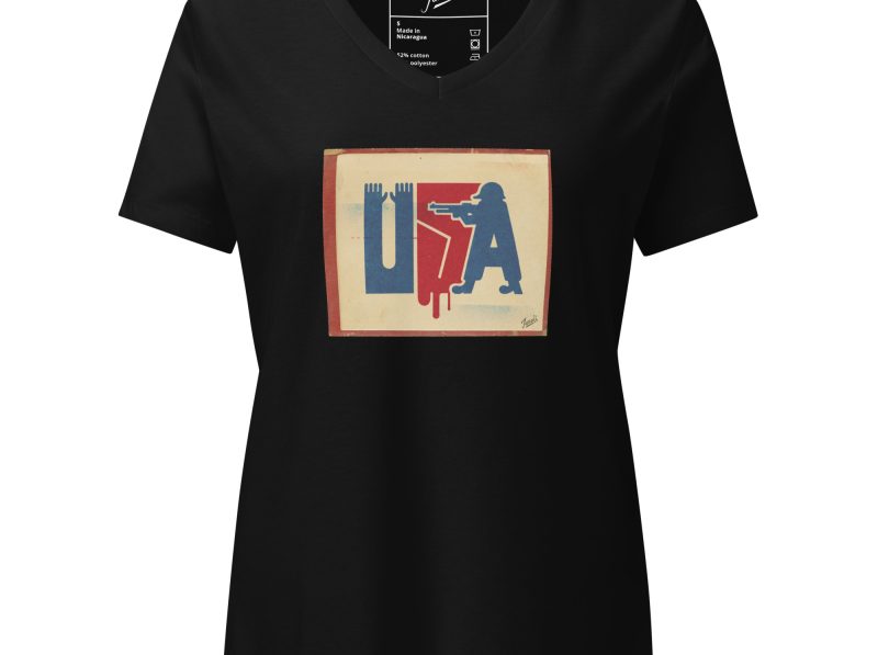 "Stick Up' Women’s relaxed v-neck t-shirt