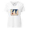 Gary Taxali "Kamala 2024" Women's relaxed v-neck t-shirt - pop art apparel by Gary Taxali