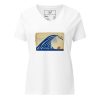 “Gary Taxali “Kamala Wave” Women’s relaxed v-neck t-shirt - art fashion by Gary Taxali
